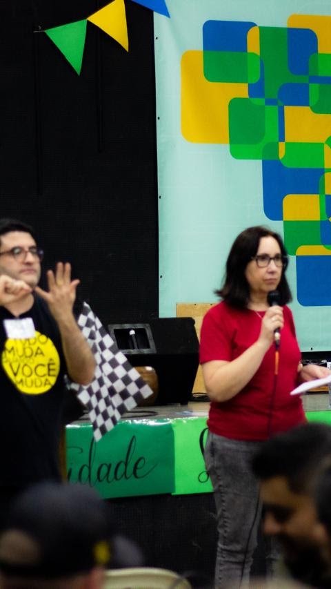 Momento inclusivo na missão