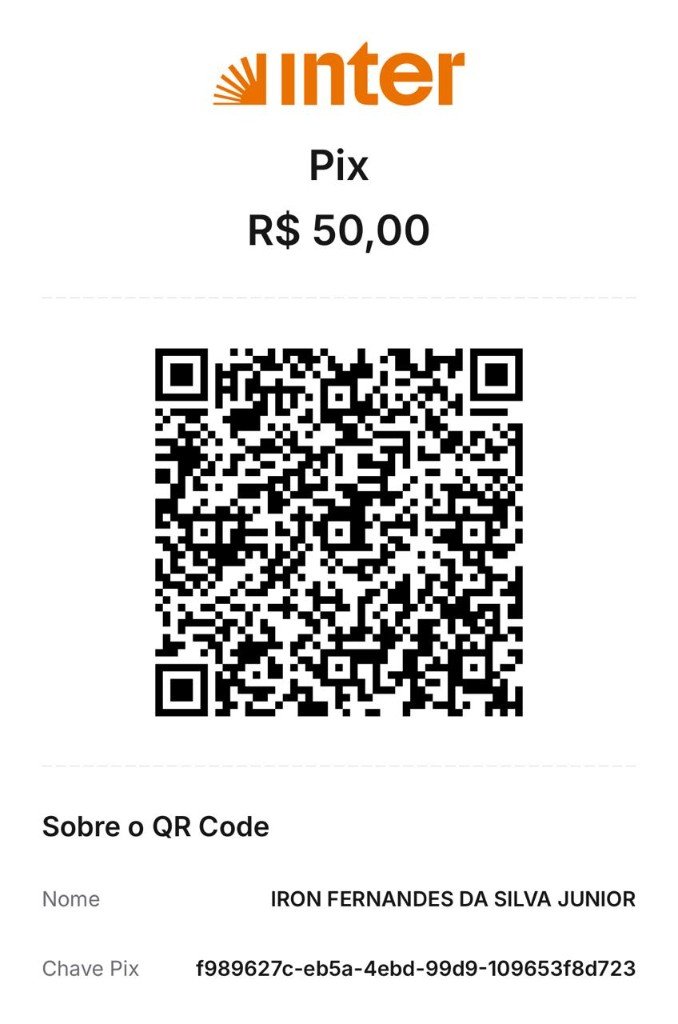 QR Code PIX de R$ 50,00 para Iron Fernandes da Silva Junior
